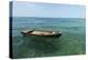 A Dingy Floats by Itself on Open Green Waters Near the Southern Coast of Cuba-James White-Premier Image Canvas