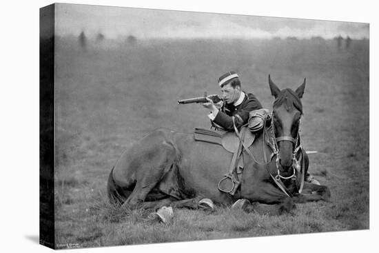 A Dismounted Lancer at a Skirmishing Display, 1896-Gregory & Co-Premier Image Canvas