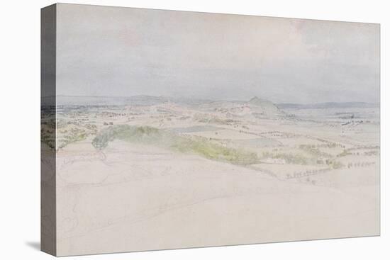 A Distant View of Edinburgh, 1809 (W/C over Graphite on Paper)-Thomas Stothard-Premier Image Canvas