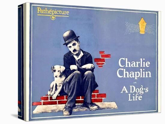 A Dog's Life, Charlie Chaplin, 1918-null-Stretched Canvas