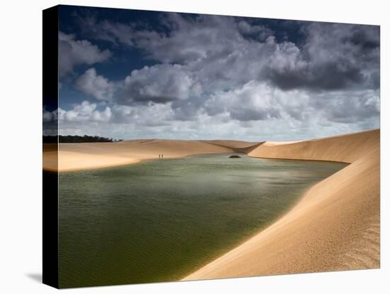 A Dramatic Sky over the Dunes and Lagoons in Brazil's Lencois Maranhenses National Park-Alex Saberi-Premier Image Canvas