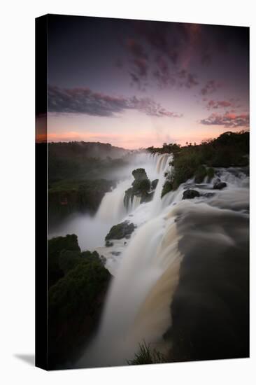 A Dramatic Sunset over Iguazu Falls-Alex Saberi-Premier Image Canvas