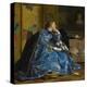 A Duchess (The Blue Dress), C.1866 (Oil on Panel)-Alfred Emile Stevens-Premier Image Canvas