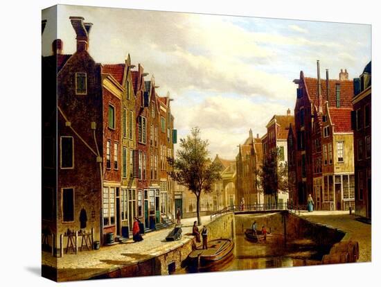 A Dutch Canal-Willem Koekkoek-Premier Image Canvas