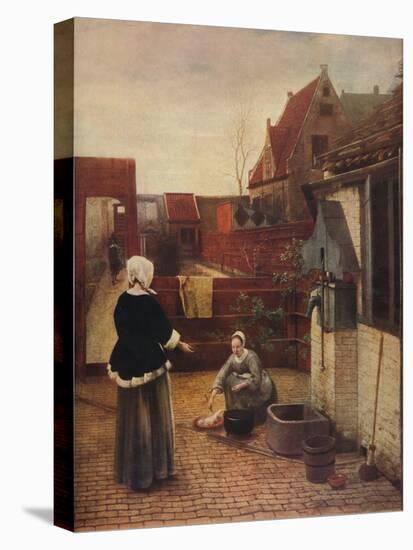 'A Dutch Courtyard', c1658, (1911)-Pieter De Hooch-Premier Image Canvas