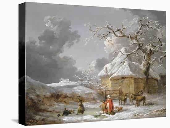 A Fall on the Ice-George Morland-Premier Image Canvas