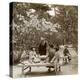 A Family Enjoying a Picnic under the Cherry Blossoms, Omuro Gosho, Kyoto, Japan, 1904-Underwood & Underwood-Premier Image Canvas