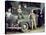 A Family Poses on and around their Plymouth Automobile, Ca. 1953-null-Premier Image Canvas