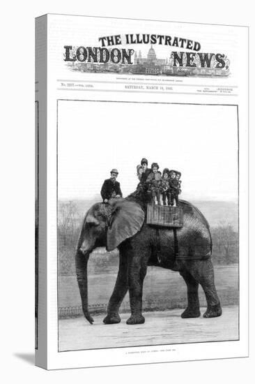 A Farewell Ride on Jumbo, London Zoo, 1882-null-Premier Image Canvas