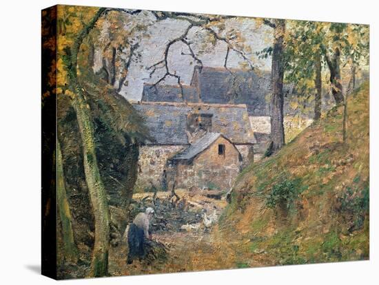 A Farm at Montfoucault, 1894-Camille Pissarro-Premier Image Canvas