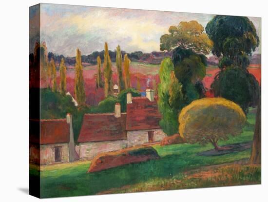 A Farm in Brittany-Paul Gauguin-Stretched Canvas