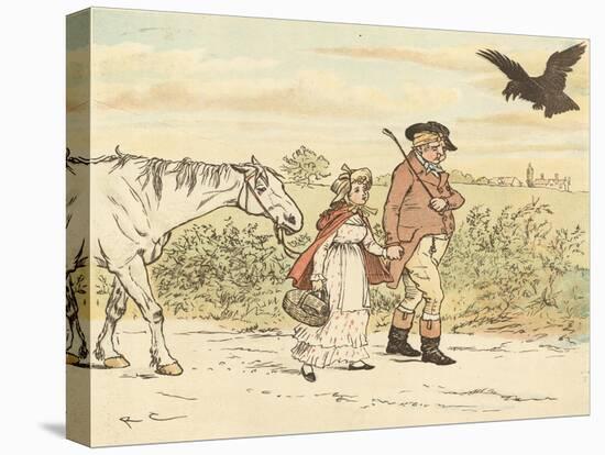 A Farmer Went Trotting Upon His Grey Mare-Randolph Caldecott-Premier Image Canvas