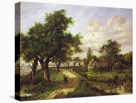 A Farmstead by a River-Patrick Nasmyth-Premier Image Canvas