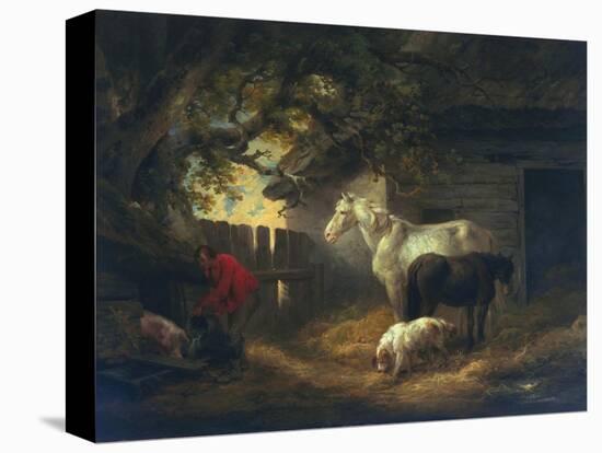 A Farmyard, 1792-George Morland-Premier Image Canvas