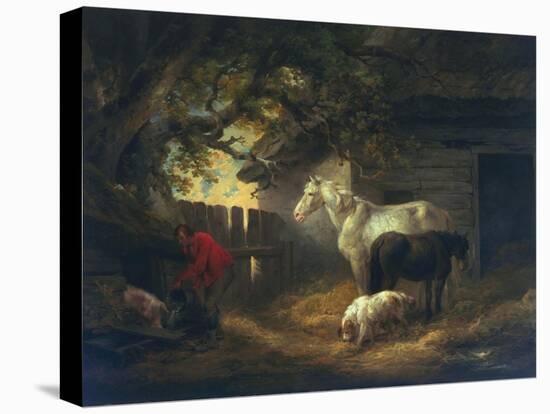 A Farmyard, 1792-George Morland-Premier Image Canvas