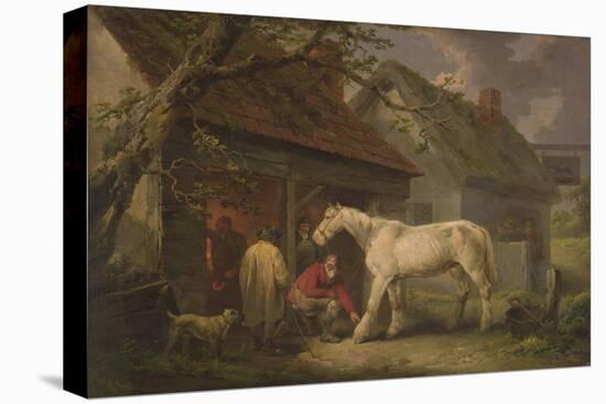 A Farrier's Shop (Or the Farrier's Forge) 1793 (Oil on Canvas)-George Morland-Premier Image Canvas