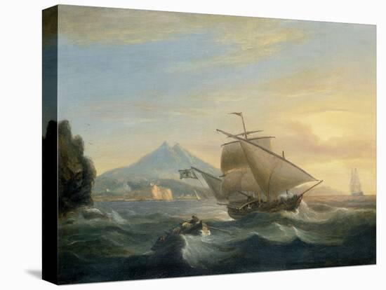 A Felucca off the North African Coast, 1825-Thomas Luny-Premier Image Canvas