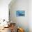 A Female Bowhead Whale Swims with Her Calf Through Ocean Waters-null-Stretched Canvas displayed on a wall