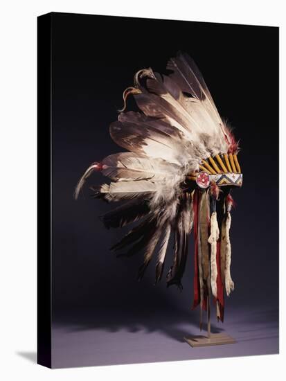 A Fine Sioux War Bonnet, Sewn with Twenty-Nine Eagle Feathers-null-Premier Image Canvas