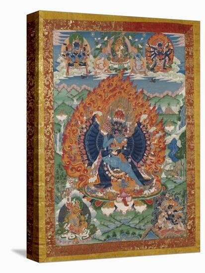 A Fine Tibetan Thang.ka Depicting Vajrabhairava with His 18 Legs and 36 Arms 18th Century-null-Premier Image Canvas