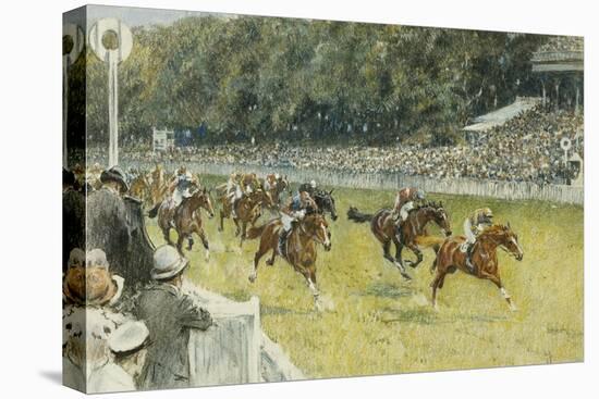 A Finish at Goodwood, 1929-Gilbert Holiday-Premier Image Canvas