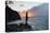 A Fisherman Casts His Line on Cacimba Do Padre Beach at Sunset-Alex Saberi-Premier Image Canvas