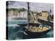 A Fishing Boat in Dieppe Harbour-Christopher Wood-Premier Image Canvas