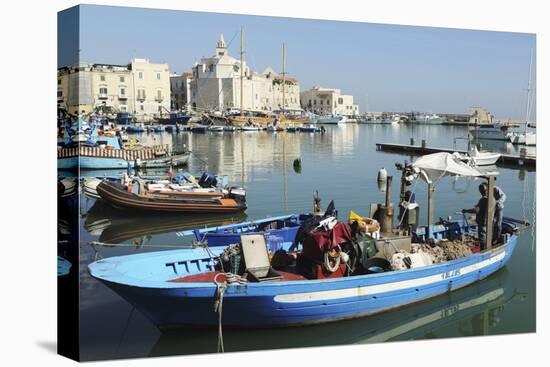 A Fishing Boat in the Harbour by the Cathedral of St. Nicholas the Pilgrim (San Nicola Pellegrino)-Stuart Forster-Premier Image Canvas