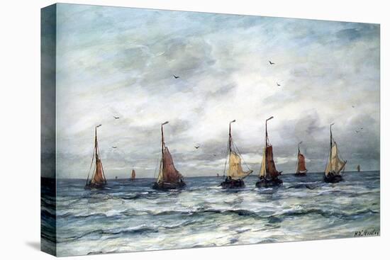 A Fishing Fleet-Hendrik William Mesdag-Stretched Canvas