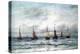 A Fishing Fleet-Hendrik William Mesdag-Stretched Canvas