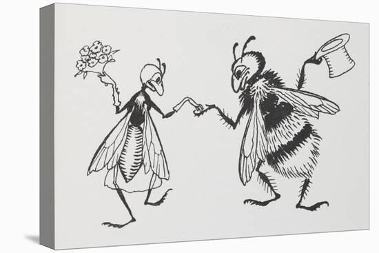 A Fly and Bee Getting Married-Arthur Rackham-Premier Image Canvas