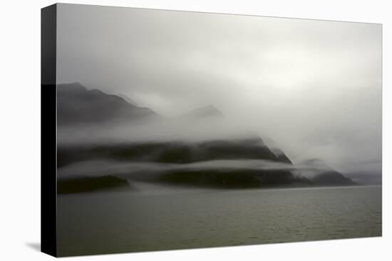 A Foggy Mist Layers the Mountains of Resurrection Bay in Alaska-Sheila Haddad-Premier Image Canvas