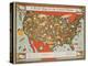 A Food Map of the United States-null-Premier Image Canvas