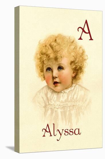 A for Alyssa-Ida Waugh-Stretched Canvas