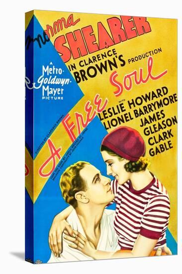 A Free Soul, Leslie Howard, Norma Shearer, 1931-null-Stretched Canvas