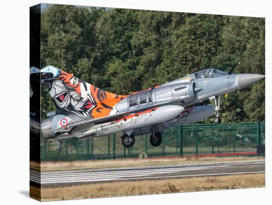 A French Air Force Mirage 2000 Lands on the Runway at Kleine Brogel Air Base, Belgium-Stocktrek Images-Premier Image Canvas