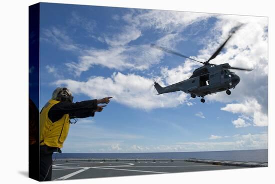 A French Armee De Terre Sa 380 Puma Helicopter Taking Off-null-Premier Image Canvas