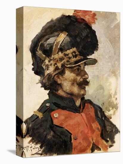 A French Soldier, 1876-Ilya Efimovich Repin-Premier Image Canvas