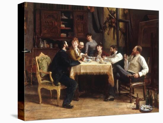 A Friend's Lunch, 1885-Fernand Cormon-Premier Image Canvas