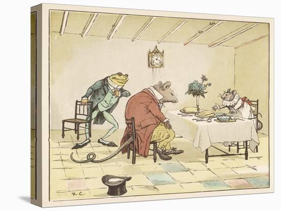 "A Frog He Would A-Wooing Go" 4 of 4-Randolph Caldecott-Stretched Canvas