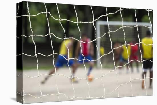 A Game of Football in Flamengo Park.-Jon Hicks-Premier Image Canvas