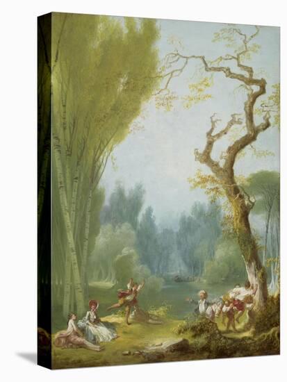 A Game of Horse and Rider, c.1775-80-Jean-Honore Fragonard-Premier Image Canvas