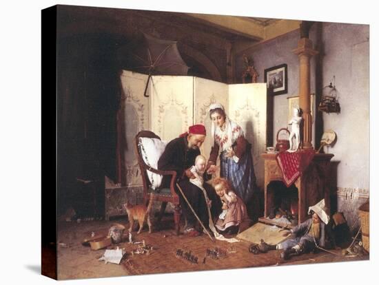 A Game of Soldiers, 1878-Gaetano Chierici-Premier Image Canvas