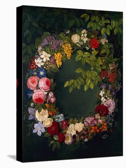 A Garland of Flowers-Johan Laurents Jensen-Premier Image Canvas