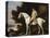 A Gentleman on a Grey Horse in a Rocky Wooded Landscape-George Stubbs-Premier Image Canvas