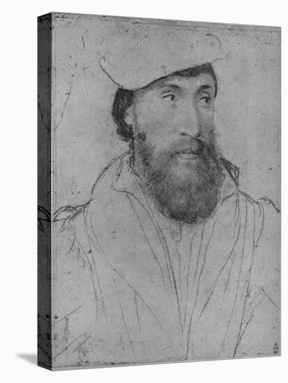 'A Gentleman: Unknown', c1532-1543 (1945)-Hans Holbein the Younger-Premier Image Canvas