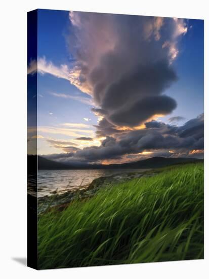 A Giant Stacked Lenticular Cloud over Tjeldsundet, Troms County, Norway-Stocktrek Images-Premier Image Canvas