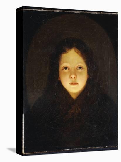 A Girl, Head and Shoulders-Petrus van Schendel-Premier Image Canvas