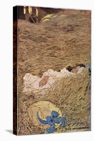 A Girl in a Hayloft, from 'A Child's Garden of Verses' by Robert Louis Stevenson, Published 1885-Jessie Willcox-Smith-Premier Image Canvas