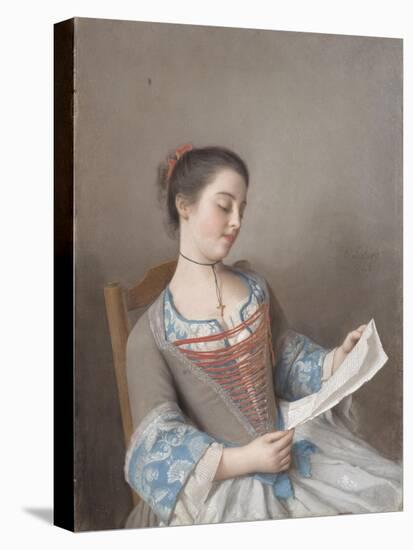 A Girl Reading (La Liseus), 1746-Jean-Étienne Liotard-Premier Image Canvas